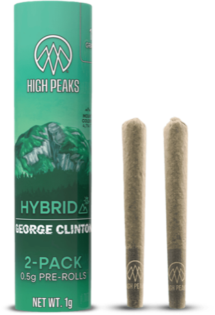 High Peaks George Clinton pre-roll 2-pack