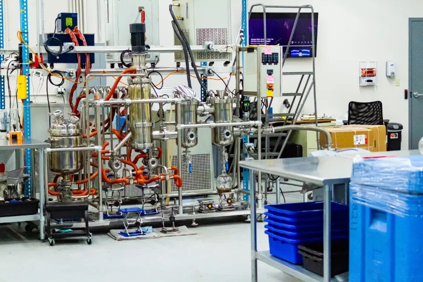 Extraction and distillation equipment in our lab